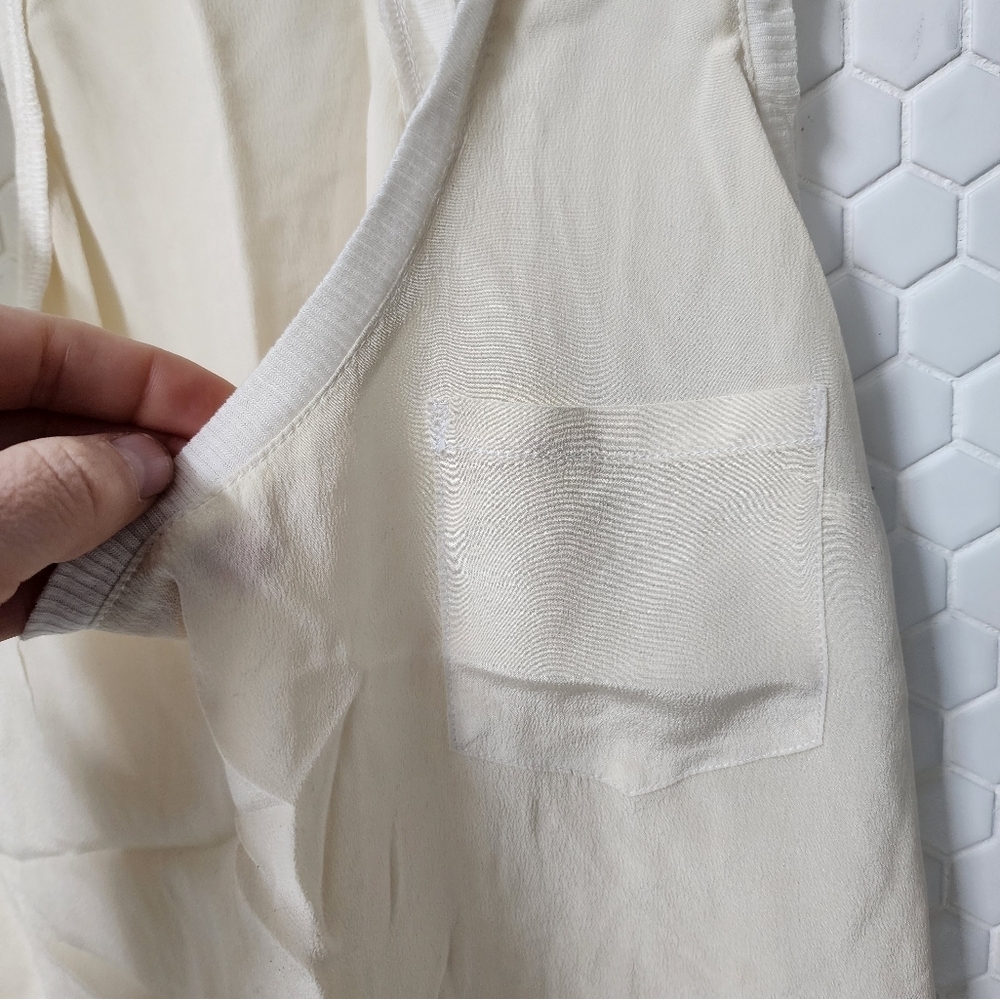 Club Monaco Cream Racerback Tank Top - Picture 3 of 6